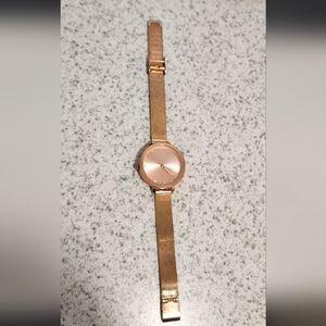Rose gold watch